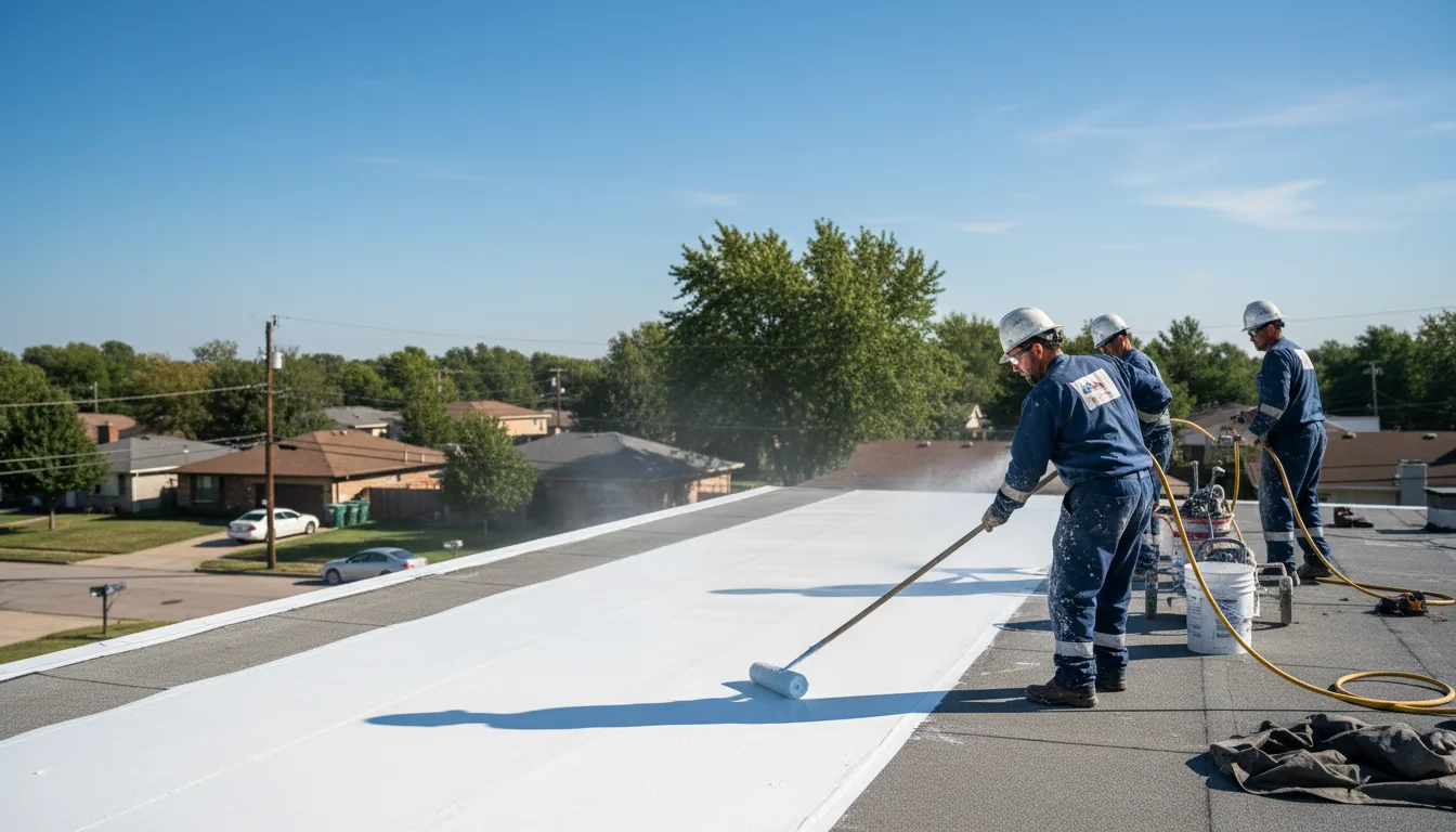 Commercial roof coating in Minonk, IL near me